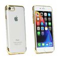 HUAWEI Y6P - Bumper Plating Soft TPU Handy Back Case Hülle Tasche Gold 