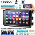 6+128G Android 13 Autoradio GPS Navi Carplay Für Smart Fortwo 451 2005-2010 +KAM