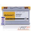 CONTINENTAL AUTOBATTERIE 12V STARTERBATTERIE 80Ah 800A AGM L4 + 10g POL-FETT