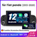 Android 12 7” Autoradio WIFI BT Carplay Für Fiat Panda 2013-2020 GPS NAVI 2+32G