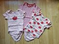 Body Bodies Baby Kurzarm Größe 74/80 Apfel Äpfel Set Mädchen