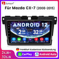 Android 12 Für Mazda CX-7 2008-2015 9”Autoradio GPS Navi 2+32G WIFI Carplay DAB+