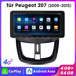 64G DAB+ 10.33" Für Peugeot 207 CC 2006-2015 Autoradio Android12 Nav Carplay GPS