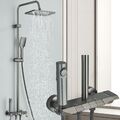 Edelstahl Duschset Duscharmatur Regendusche Duschsystem Handbrause Dusche Kopf
