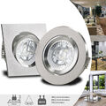 LED Einbau Spots Decken Einbaustrahler Set 230V 4W 6W & 7W dimmbar GU10 BIN-CANT