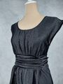 H&M Kleid Gr. 38 M (36/S) schwarz glänzend elegant Abendkleid Party dress edel