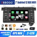 Für BMW E46 3er 318 320 325 DAB+ Carplay Autoradio Android 12 GPS BT RDS KAM MIK