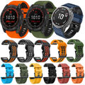 QuickFit Silikon Ersatz Armband Für Garmin Fenix 7 7X 6 6X Pro 5 5X Plus 965 955