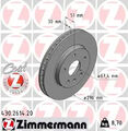 2x Bremsscheibe innenbelüftet 430.2614.20 ZIMMERMANN für OPEL SAAB CHEVROLET