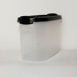 TUPPERWARE Eidgenosse mit Schütte 1x 1,1L SCHWARZ Vorratsdose