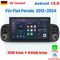 Für Fiat Panda 2012-2024 7" Carplay Autoradio GPS NAVI BT DAB+ Android 13 2+64GB