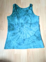 Tie Dye Tank top Grün Türkis Größe S/M 36/38 Hippie Boho