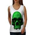 Wellcoda Hippie grün Metall Konzert Damen Tank Top