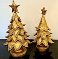 Deko Weihnachtsbaum Tannenbaum Baum Gold  Weihnachten Christmas 24 cm