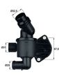 MAHLE Thermostat Kühlmittel BEHR TI 34 87 für AUDI Q5 A6 A4 A5 CRAFTER EXEO SEAT