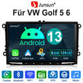 9" Autoradio Für VW Skoda Seat Android 13 8Kern 6+128GB Navi CarPlay 4G+ WIFI BT