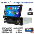 1 DIN Android 13 4+64G 7" KAM+ Carplay DAB+ Autoradio Touch Screen GPS NAVI WIFI