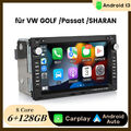 6+128GB Android 13 Autoradio GPS Nav Für VW Polo 9N Golf 4 Passat B5 T5 Carplay