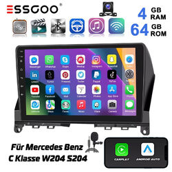 4G+64G Android 13 Carplay 8-Kern Autoradio Für Mercedes Benz C Klasse W204 S204