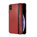 Handyhülle für Samsung Galaxy M21 Case Cover Schale Carbon Optik Bumper Rot Neu