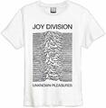 T-Shirt Joy Division Unknown Pleasures Vintage weiß von Amplified