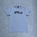 POLO SPORT Herren T-Shirt Kurzarm Gr. L Rundhals Crew Neck Tee Logo A17401 Grau