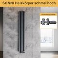 Design Heizkörper Röhren Flach Paneel heizkörper schmal hoch Wandheizung 160x239