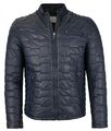 Bugatti - Herren Echtleder Lederjacke Steppjacke Lammnappa navy