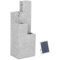 Solar Gartenbrunnen Solarbrunnen Zierbrunnen Wasserspiel 4 Säulen LED 300 l/h