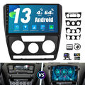 4+64G Carplay Autoradio Android 13 GPS RDS AHD Kamera Für Skoda Octavia 2 08-08