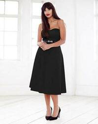 SIMPLY BE JAMEELA JAMIL DAMEN TRÄGERLOSES SCUBAKLEID SCHWARZ GRÖSSE 14 NEU (466 VERKAUF