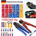 1300/280-tlg. Kabelschuhe Sortiment Box Auto KFZ Steckverbinder Flachstecker Set