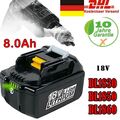 18V 8.0Ah Akku 18 Volt für Makita LXT BL1830B BL1850B BL1860B LITHIUM 194309-1 A