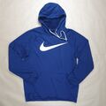 Nike Hoodie Kapuzenpullover Gr. M Herren Dri Fit Blau Sweatshirt Sportswear