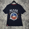 Alpha Industries T-Shirt Mars Nasa Odyssey Crey Neck Herren Small Navy Blau 2