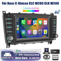 Autoradio für Mercedes Benz C-Klasse W203 CLK C209 Android13 GPS Navi DAB+ 4+64G