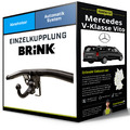 Abnehmbare Anhängerkupplung für MERCEDES V-Klasse Vito 10-14 Typ W639 Brink NEU