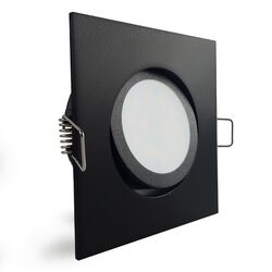 LED Einbaustrahler Einbaurahmen Schwarz Deckenspot Leuchte dimmbar Set GU10 230V