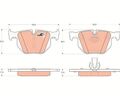 Bremsbelagsatz, Scheibenbremse COTEC TRW GDB1727 für BMW 5er