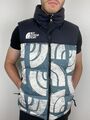 The North Face Herren bedruckt 1996 Retro Nuptse Weste - GBLNBLUWDBLCKHLFDOMEPRINT