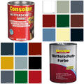 Consolan Wetterschutz-Farbe 2,5 L Farbauswahl NEUWARE Holzfarbe Deckfarbe