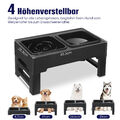 Futterstation hund Hunde-Futterbar Fressnapf-Set Höhenverstellbarer Napfständer