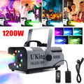 1200W DMX Nebelmaschine 9 LED RGB Kabellose Rauchmaschine DJ Bühnenlicht Party