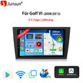 2+64G Für VW Golf VI 2008-2012 Android 13 Carplay Autoradio GPS Nav WIFI DSP RDS