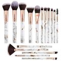 Pinselset Makeup DUAIU 16 Stück Professionelle Pinsel Set Marmor Gesicht Make Up