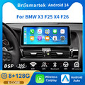 12,3'' Android 14 Autoradio Für BMW X3 F25 CIC 2011-2013 Carplay 128GB GPS Navi