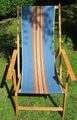 Sonnen - Liegestuhl : Vintage 1972 #Strandliege,  Gartenliege, Holz - Liege