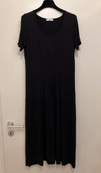 Peter Hahn, Damen Maxi Kleid, Gr. DE 40, Dunkelblau, Viskose, Jerseykleid