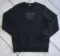 Karl Lagerfeld Herren  Sweatshirt Gr. M, schwarz mit Aufdruck silber 