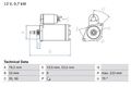 BOSCH Starter Anlasser Startanlage ohne Pfand 0 986 010 530